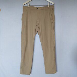 Lululemon Beige Commission Classic Trouser Stretch Size 33 Waist 29 Inseam